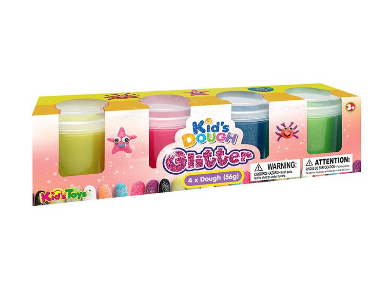 4 x 2oz Glitter Clay