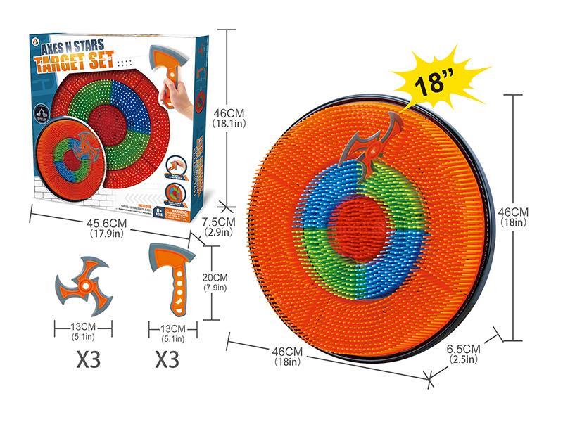 18" Target Set(3 Axes Darts + 3 Triangular Darts)