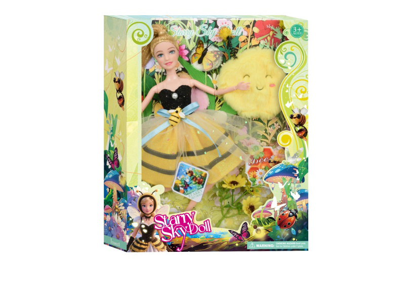 11.5-Inch Insect Series Princess - Plush Headgear (Bee)