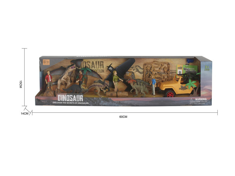 Dinosaur + Character Accessories Scene Set (2 Mixed Sets)