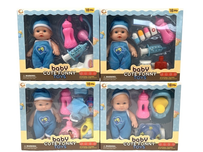 Four Mixed Sets Of 8-Inch Plush Toys With Ic