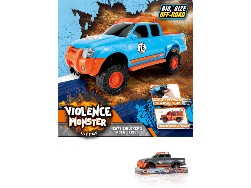 1:12 Fire Wheel Pickup Truck Inertia Vehicle