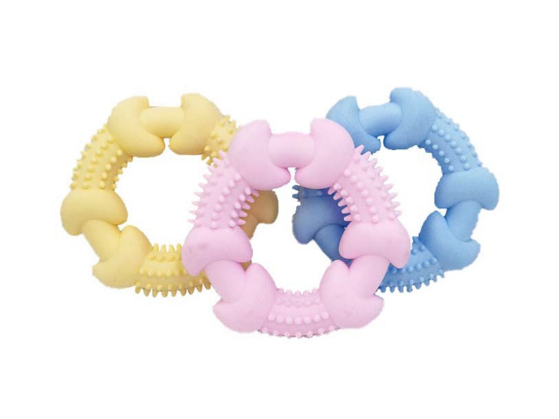 Foam Spiny Ring Bone Pet Toy