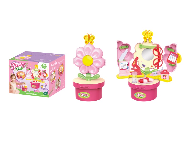 Glowing 4-In-1 Girl Doctor Dressing Flower Stand