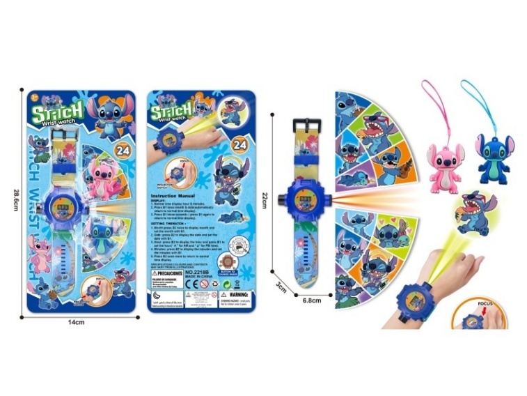 Stitch Projection Watch (With Figurine)