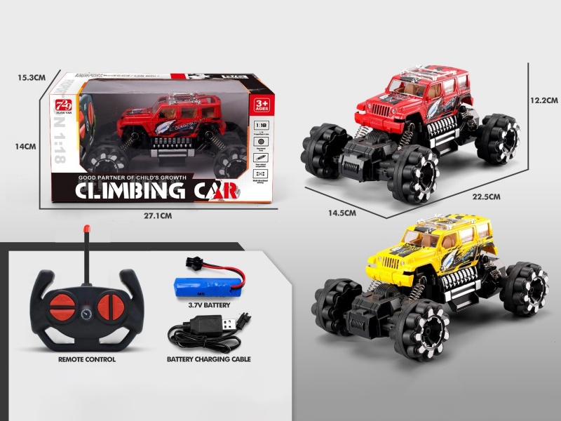 1:18 Graffiti Remote Control Climbing Car