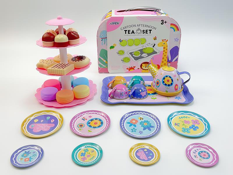 Flower Tea Set Dessert Tower Toys