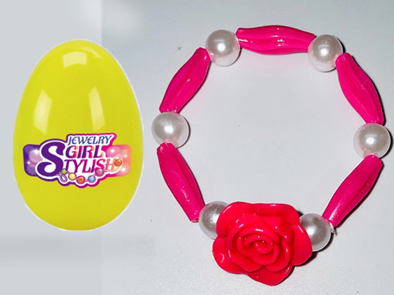 Eggshell + Beaded Bracelet