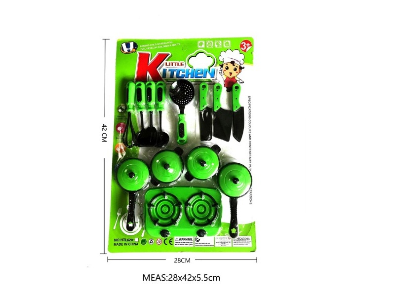 Realistic Color Cartoon Tableware