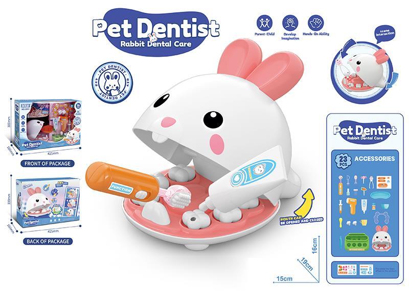 Pet Rabbit Dentist Care Set(With Light)23PCS