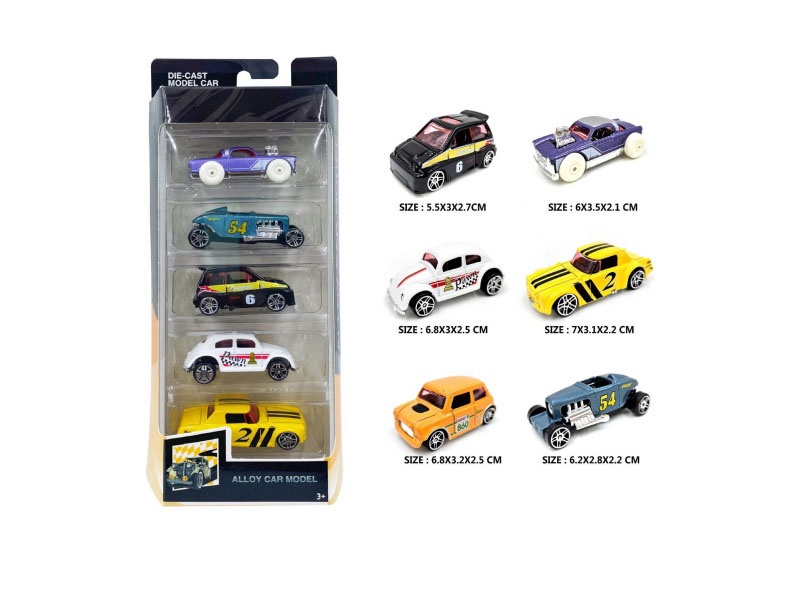 5 1:64 Alloy Vintage Cars In Boxes