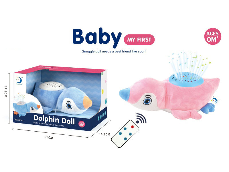 R/C Plush Dolphin With Light And Music