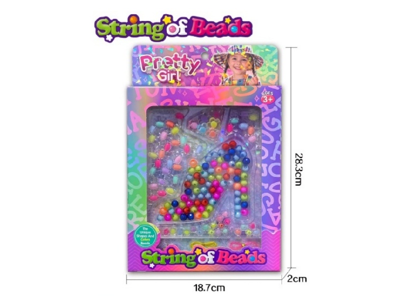 High Heel Multi Color Beads, Transparent Beads Set