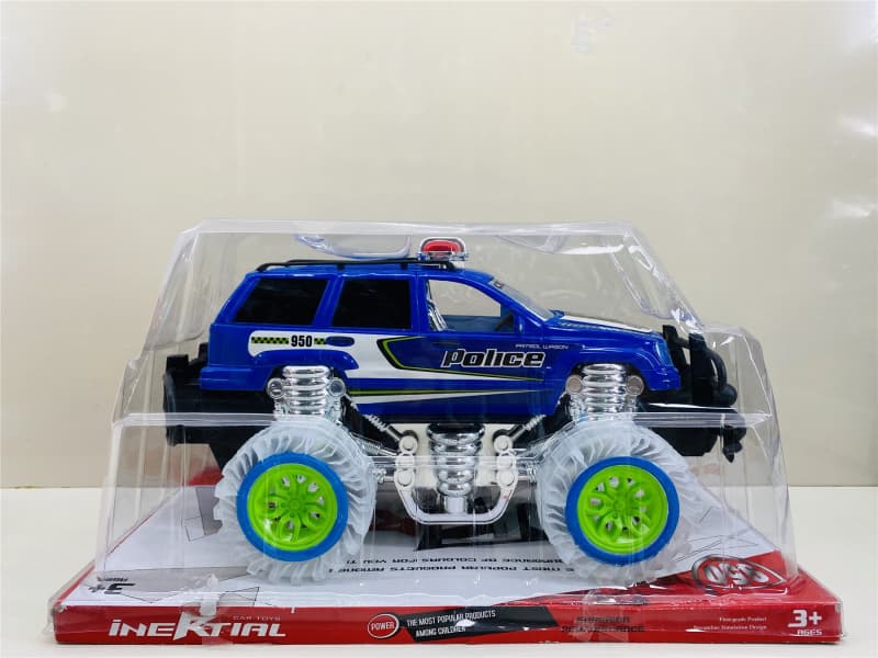 Transparent Wheel  Friction Car (With Lights And Music)