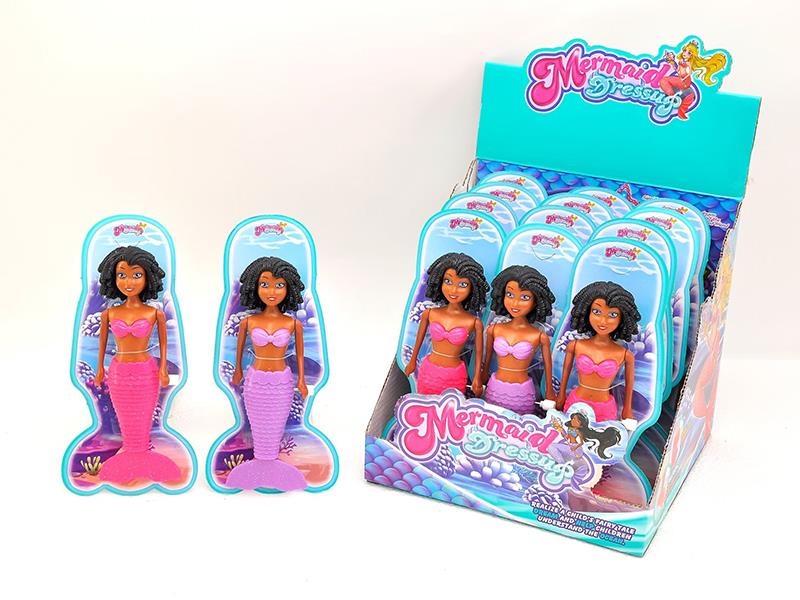 Wind Up Wag Tail Pearly Lustre Mermaid(7 Inch)12PCS