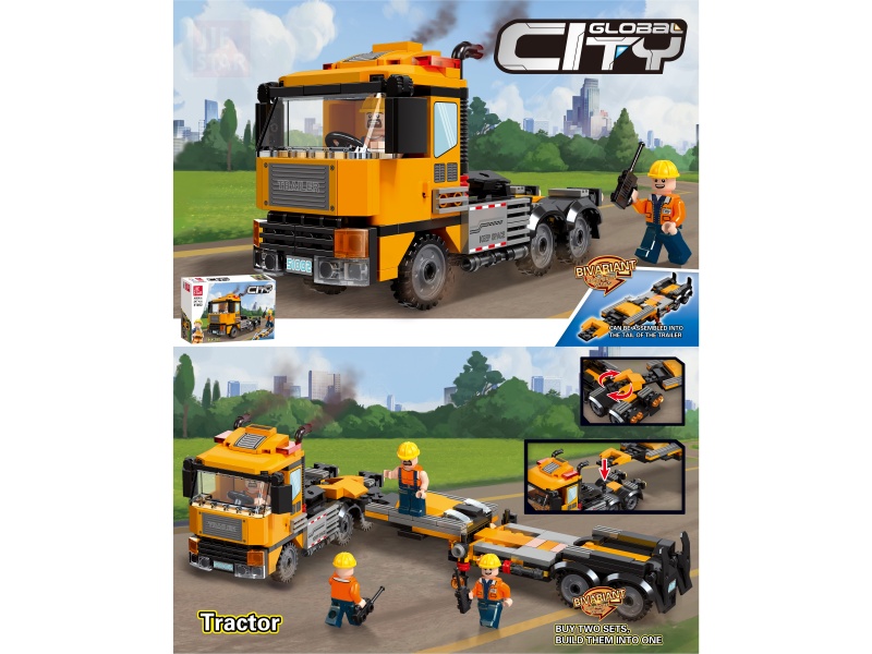 Building Blocks: 247 PCS Of Trailer Trucks
