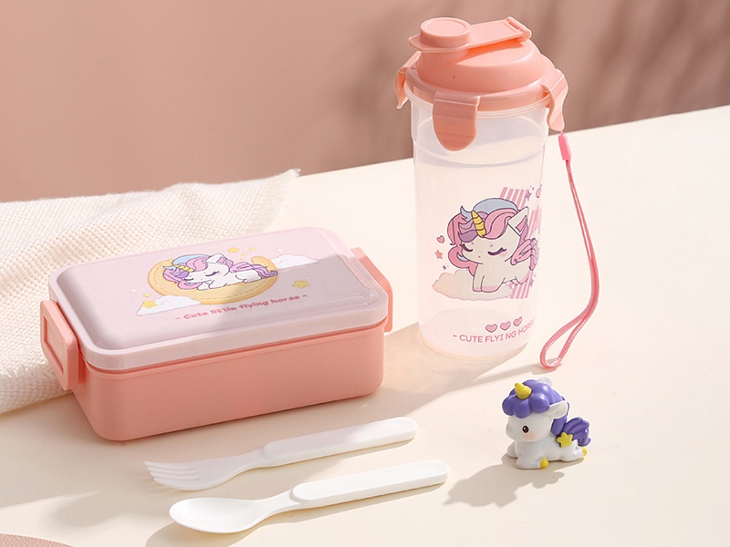 Single Layer Lunch Box + Water Cup
