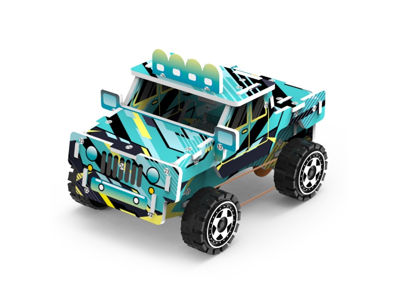 Four-Wheel Drive Off-Road Vehicles Experiment Toys