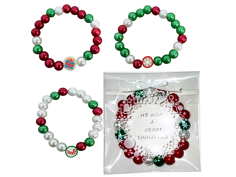 Christmas Polymer Clay Bracelet
