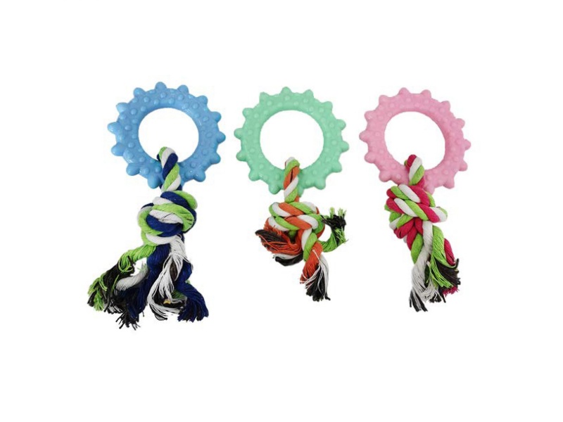 Rope Knot Bright-Colored Sun Pet Toy