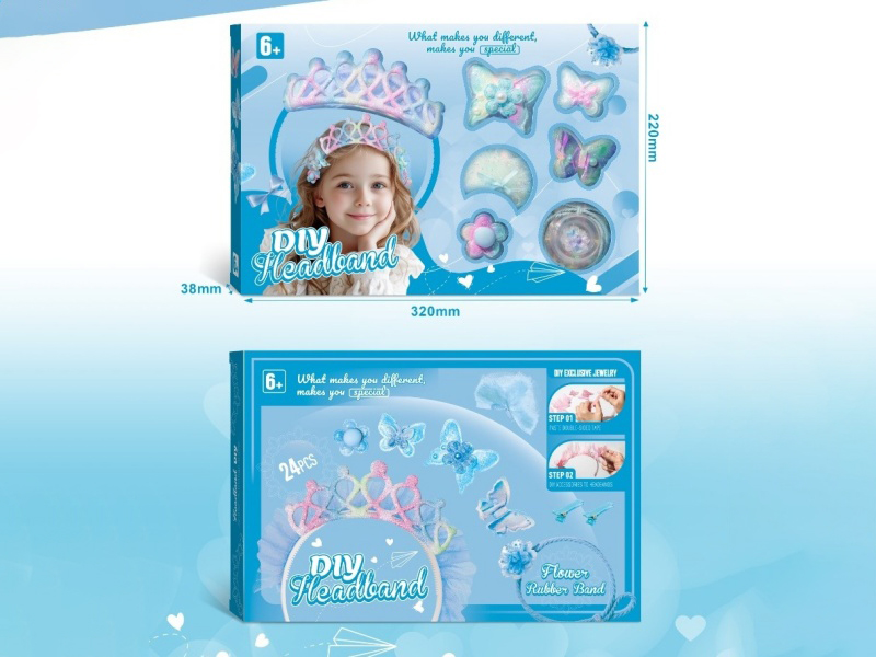 Boxed Beaded Diy Hair Band