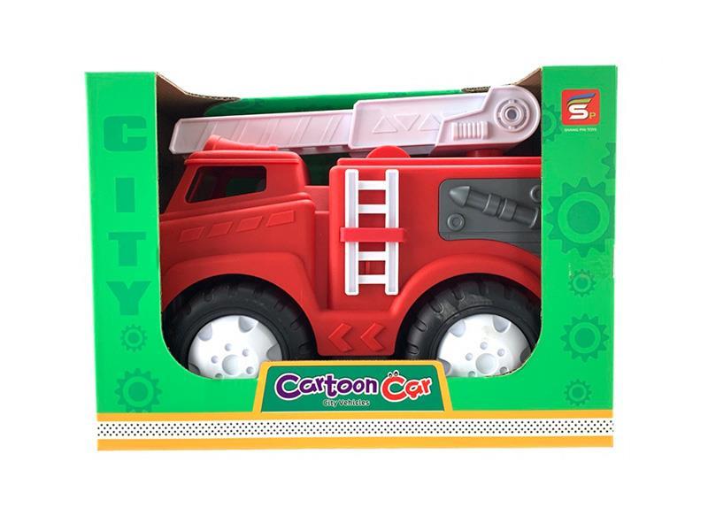 Large Cartoon Taxi Fire Truck