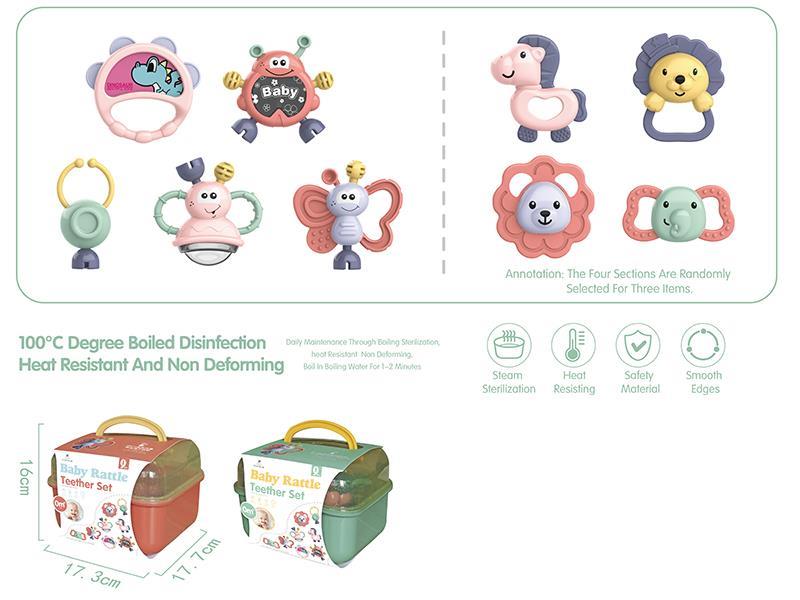 Baby Rattle Teether Set