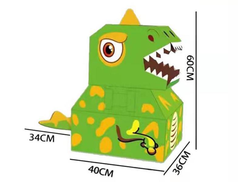 (L) Green Tyrannosaurus Rex Wearable Carton