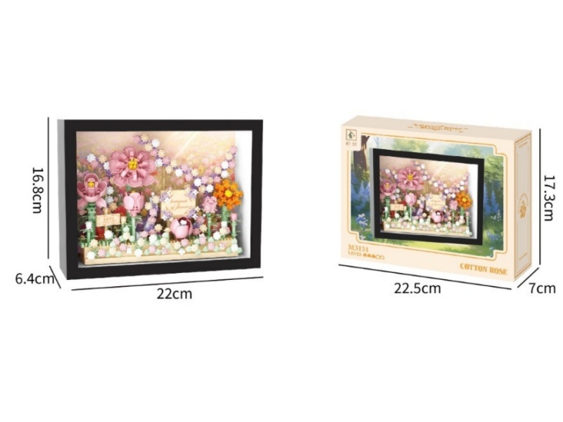 Building Blocks: 666 Pcs Of Hibiscus Flower Photo Frames