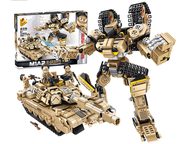 Tank Transformation Series Small Particle Building Blocks 810pcs