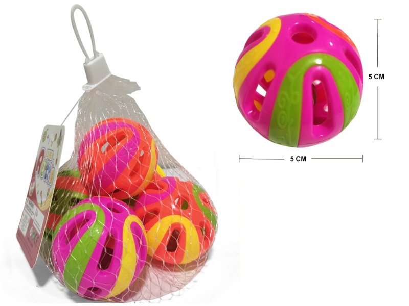 5 Baby Bell Balls, 5 5Cm Balls