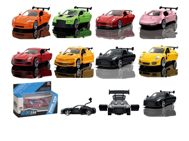 1:60 Three-Door Rebound Alloy Car Model B