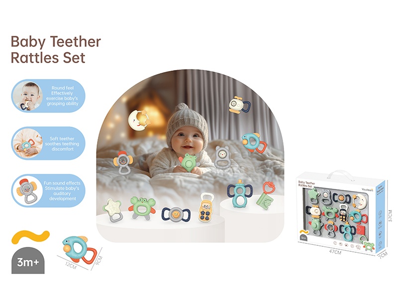 Baby Teether Rattle Set