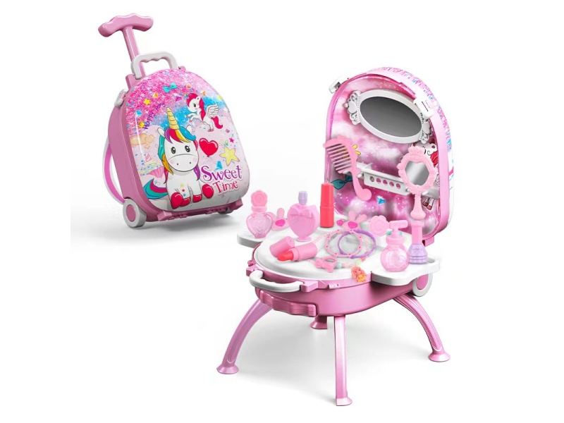 4-In-1 Hand-Held Alloy Backpack Set With A Handle For Unicorn Grooming Accessories