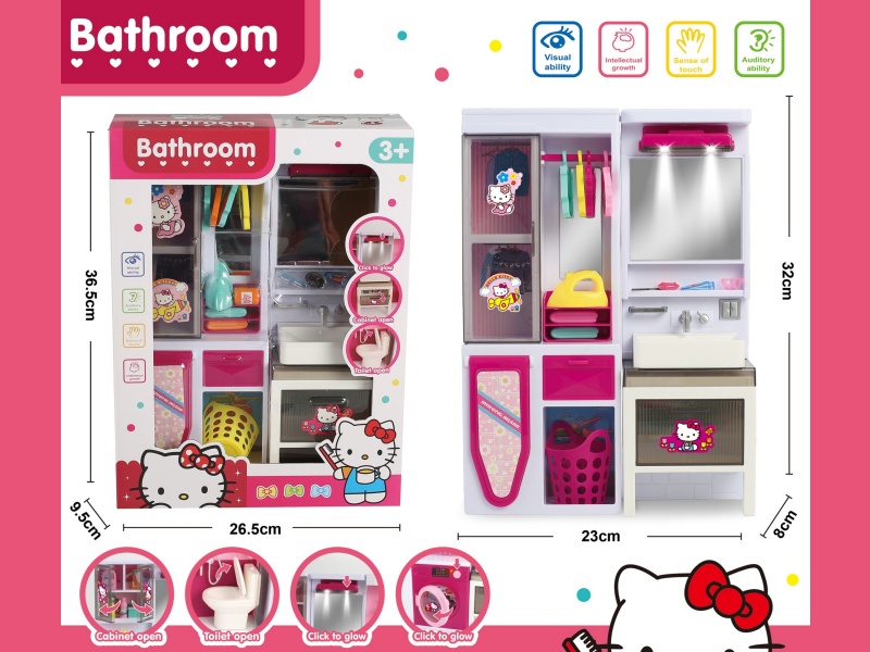 Play House In The Pink Bathroom