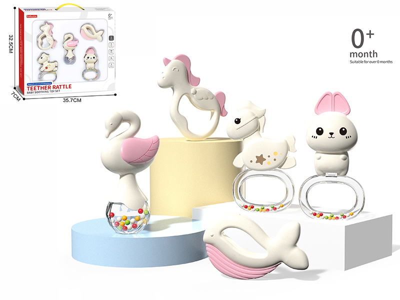 Baby Rattles Set 5pcs(Can Be Boil)