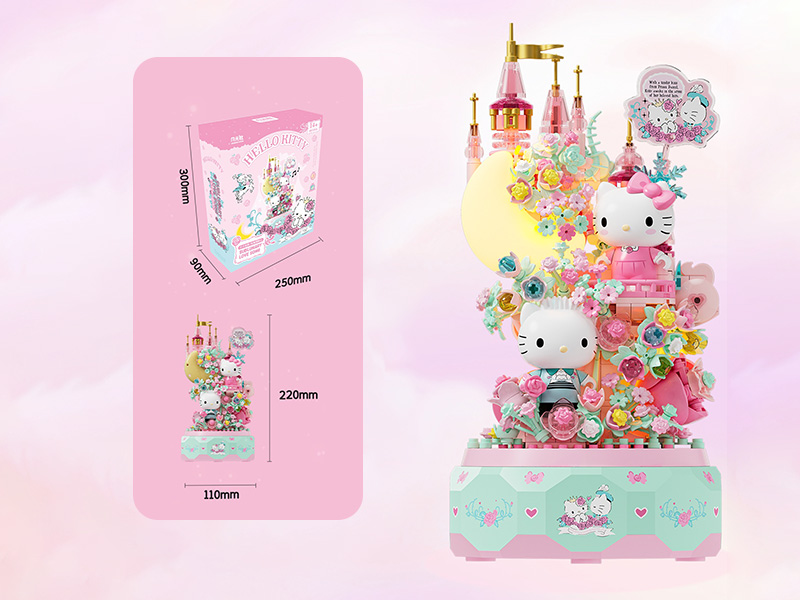 Sanrio Series Building Blocks - Rose Garden Dancing Party Music Box