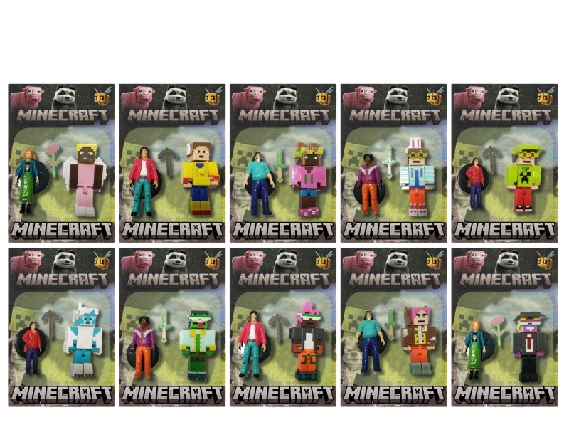 2.5-3 "My World Real Action Figure +2.8" Action Figure 2 Cards With 10 Types