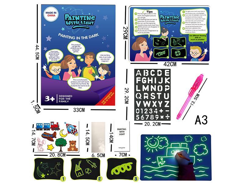 Glow In The Dark Graffiti Drawing Board