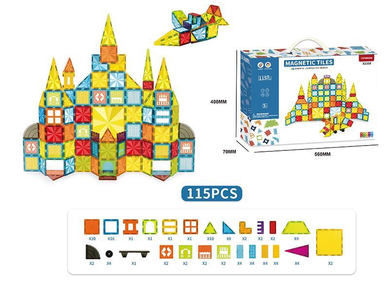Magnetic Tiles Building Blocks 115pcs