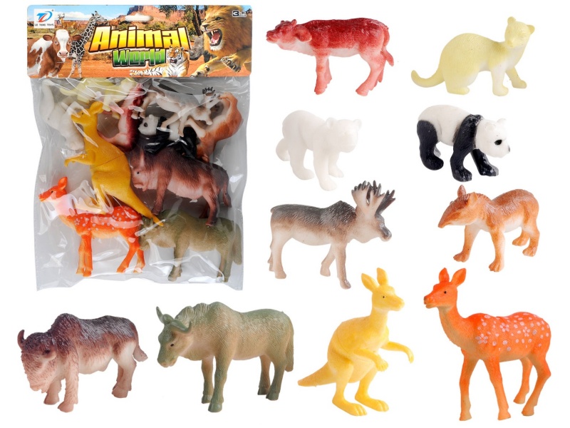 Pvc Simulation Animal 10Pcs
