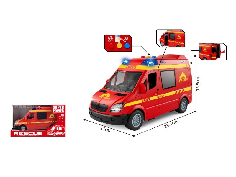 1:16 Inertial Fire Engine (With Lighting And Sound Effects)