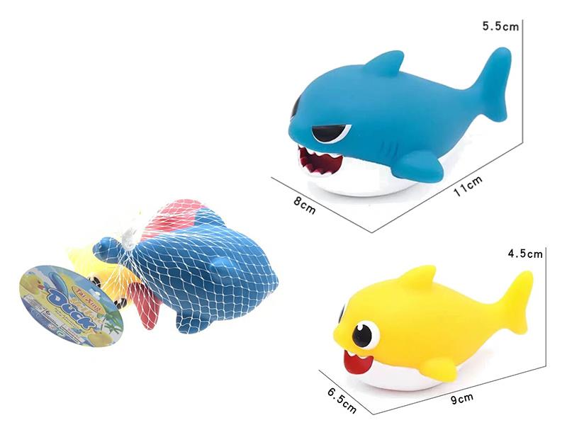 Vinyl Shark Bath Toy 3pcs
