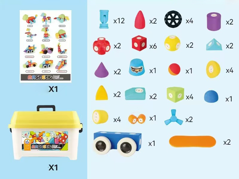 EVA Magnetic Building Blocks 59PCS