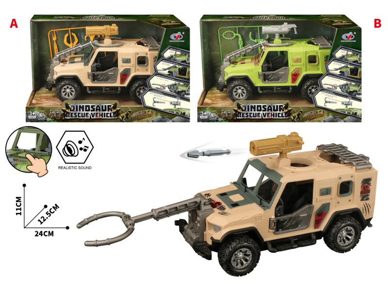 Friction Dinosaur Rescue Vehicle