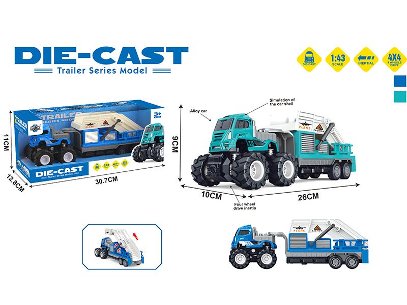 4WD Friction Alloy Car Airport Ladder Car