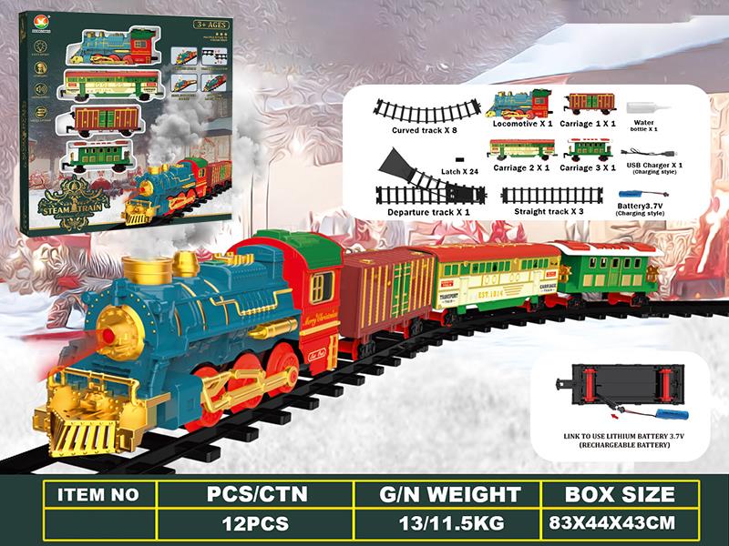 Classical Steam Electric Rail Train Toy(Christmas)