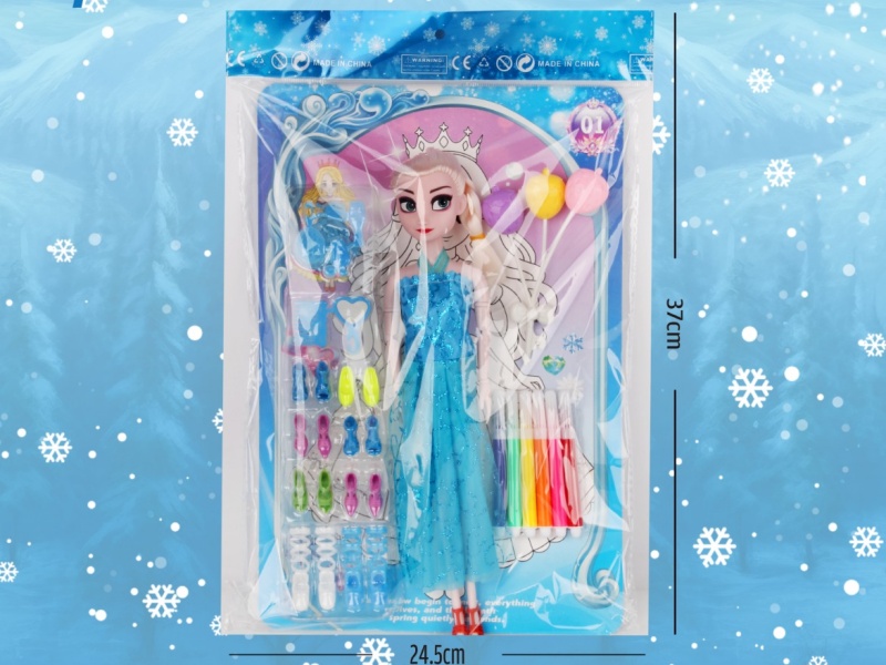 Graffiti Ice And Snow Opp Bag 11.5-Inch Articulated Doll
