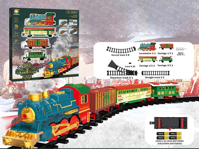 Classical Steam Electric Rail Train Toy(Christmas)
