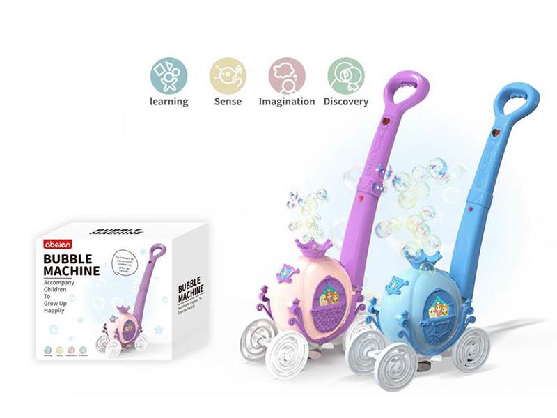 Pumpkin Carriage Bubble Machine